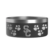 USC Trojans Black SC Interlock Paws Hydra Peak 4 Cup Dog Bowl